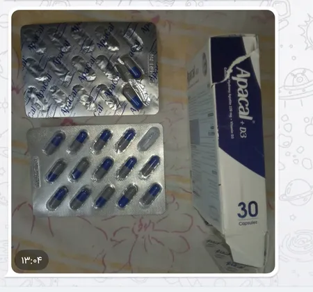 کپسول آپاکل و ویتامین د3 های هلث بسته 30 عددی