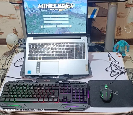کیبورد و ماوس گیمینگ وریتی مدل V-KB6126GCW، سوییچ ممبران، Full-Size، نورپردازی LED RGB