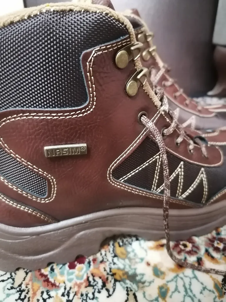 نیم بوت مردانه نسیم مدل سوئد رنگ قهوه ای