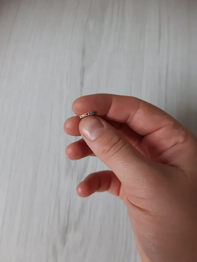 پیرسینگ نقره زنانه مدل ایرکاف لوکس کد 08