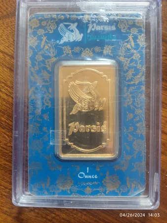 شمش طلا 24 عیار پارسیس مدل انس