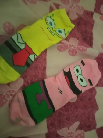 جوراب پسرانه باب اسفنجی و پاتریک  کد 01