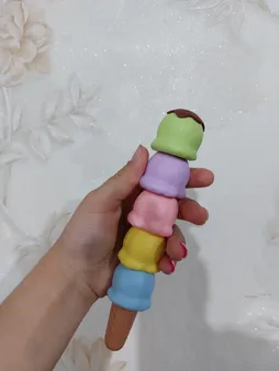 ماژیک علامتگذار مدل بستنی قیفی مجموعه 5 عددی