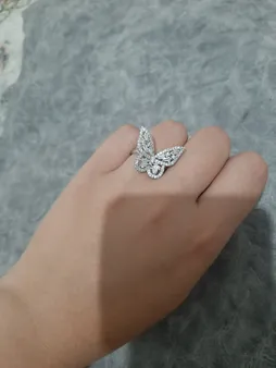 انگشتر دخترانه مدل پروانه 2
