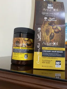 ماسک مو لایتنس مدل Argan oil حجم 1000 میلی لیتر