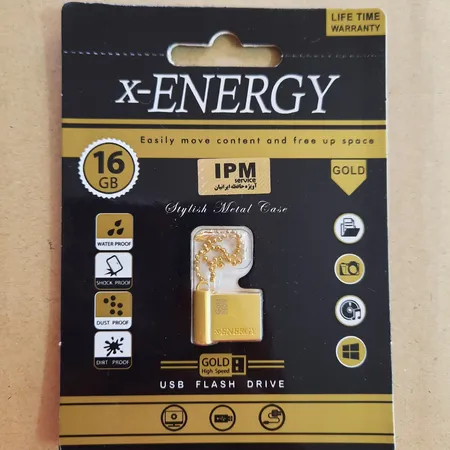 فلش مموری ایکس-انرژی مدل USB2.0 Gold ظرفیت 16 گیگابایت