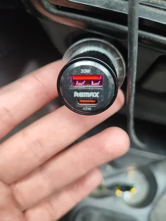 شارژر فندکی 75 وات دو پورت ریمکس مدل RCC 360