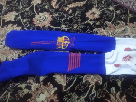 جوراب ورزشی پسرانه طرح بارسلونا کد home