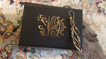 گوشواره طلا 18 عیار زنانه طلای مستجابی کد 670192