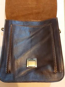 کیف دوشی چرم طبیعی زانکو چرم کد KM-501