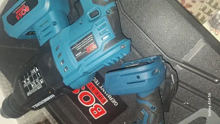 مجموعه 3 عددی دریل بتن کن و مینی فرز و بکس شارژی باس مدل 3PS