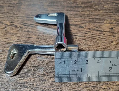 کلید سه گوش درب آسانسور هادی صنعت شهاب مدل 00003 بسته 2 عددی