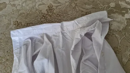 شومیز آستین بلند یقه برگردان زنانه مدل ۱۱ رنگ سفید