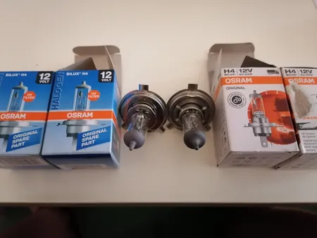 لامپ هالوژن خودرو اسرام مدل H4 60\55 12V بسته 2 عددی