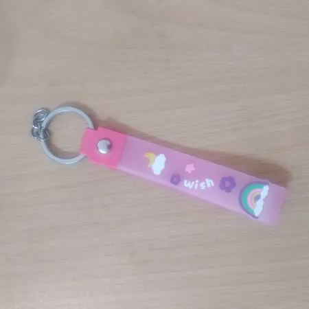 جاکلیدی دخترانه مدل سیلیکونی طرح WISH