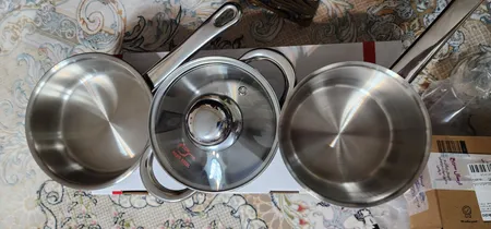 ست ظرف غذای کودک پارس استیل مدل Metal Handle