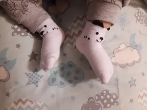 تجریه خرید جوراب نوزادی مینل مدل mini dog