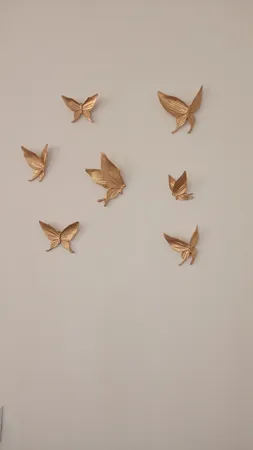 دیوارکوب لوتوس طرح پروانه کد P01 مجموعه 7 عددی