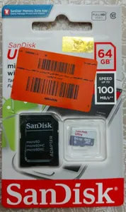 تجریه خرید کارت حافظه microSDXC  مدل Ultra کلاس 10 استاندارد UHS-I U1 سرعت 100MBps ظرفیت 64 گیگابایت