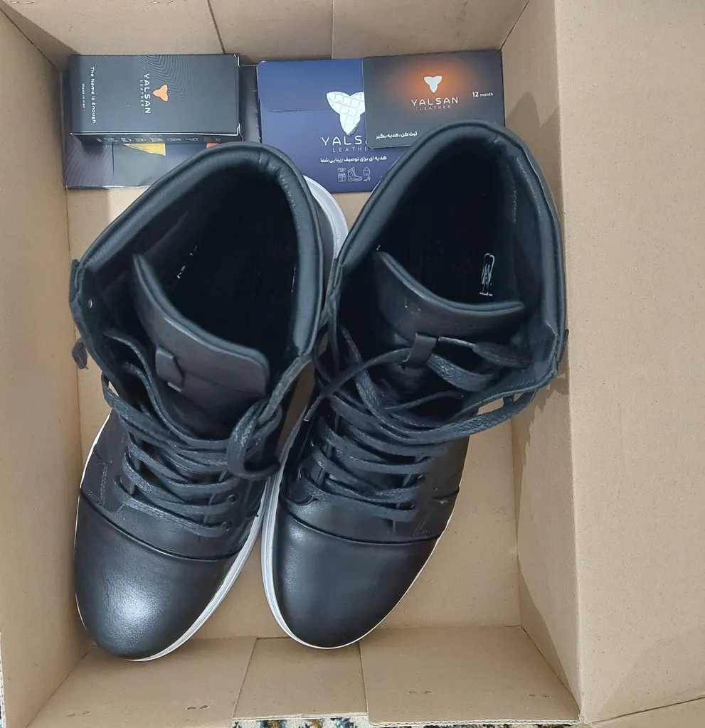 نیم بوت مردانه چرم یلسان مدل  بایا کد mshk -BYA-509-GN-NEW