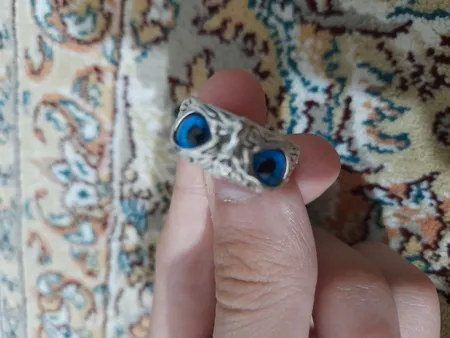 انگشتر مدل جغد چشم خاص کد 684152