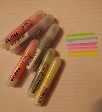 ماژیک علامت گذار 6 رنگ پنتر سری M and G مدل I Love Panter