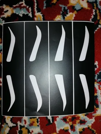 شابلون ابرو مدل P1 مجموعه 12 عددی