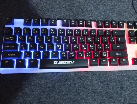 کیبورد گیمینگ جرتک مدل K358، سوئیچ ممبران، Full-Size، نورپردازی بک لایت