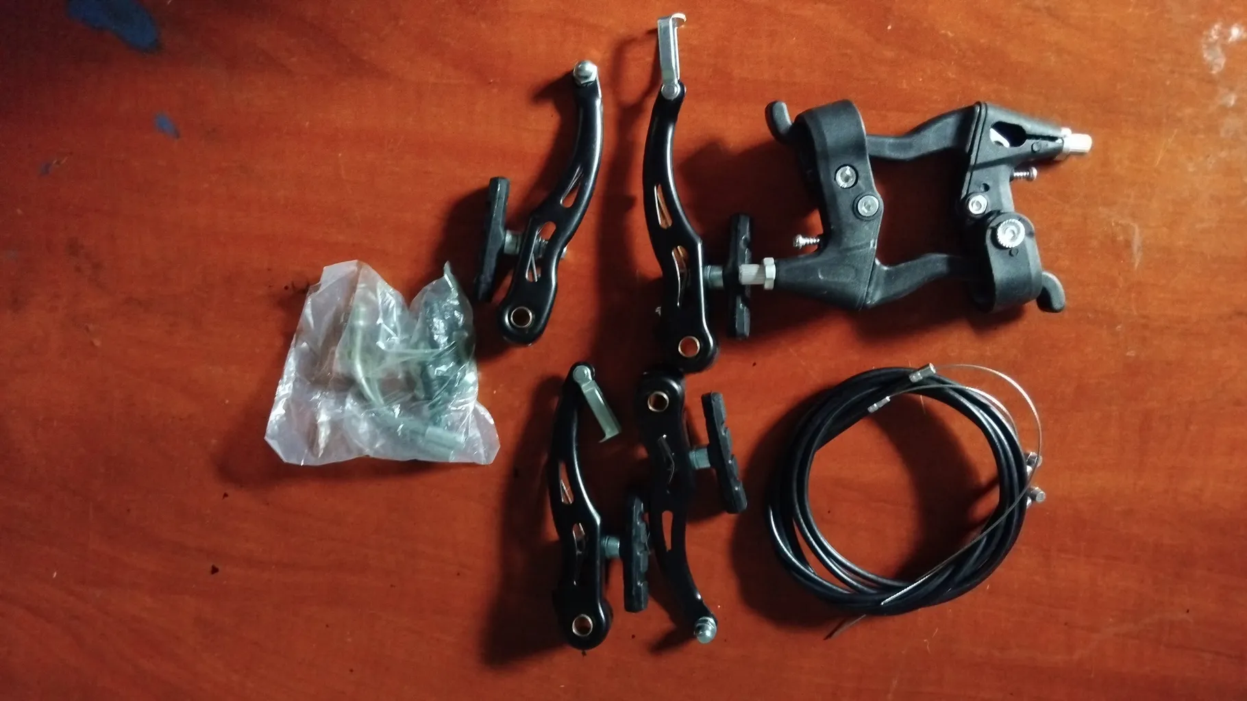 ست ترمز دوچرخه مدل ویبریکی AL بسته 7 عددی