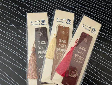 نشانگر کتاب گلسو مدل فقط یک صفحه دیگه مجموعه 3 عددی