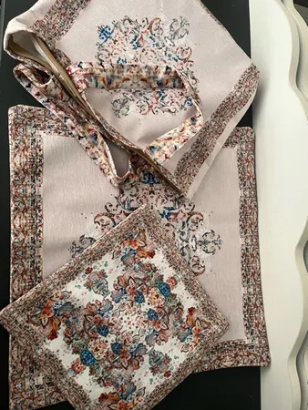 جانماز مدل آبرنگی دورو طرح دار کد 9946