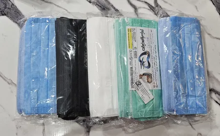 ماسک تنفسی دایا تجهیز مدل 3 لایه بسته 50 عددی