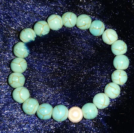 ریسه سنگ فیروزه رزالیا مدل Vina-AB-35