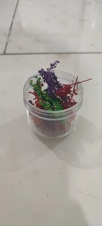 گل خشک مدل رزین اپوکسی مینیاتوری مجموعه 4 عددی