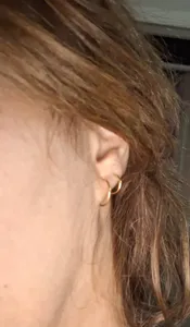 تجریه خرید گوشواره طلا 18 عیار زنانه مدل گردون