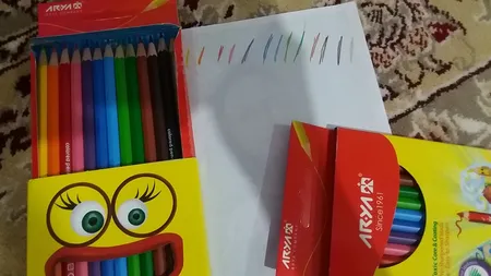 مداد رنگی 12 رنگ آریا کد 3016 بسته 2 عددی