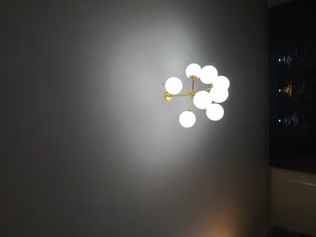 لوستر 9 شعله نورهام مدل مولکولی ناهید