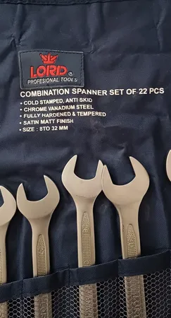 مجموعه ۲۲ عددی آچار یکسر تخت و یکسر رینگی لرد مدل 22PCS