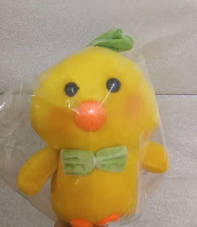 عروسک طرح جوجه طلایی ارتفاع 25 سانتی متر