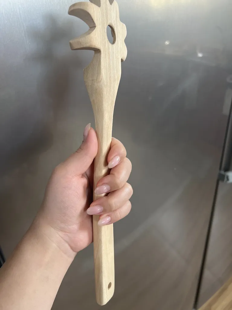 کفگیر ماکارونی چوبلمه مدل mak05