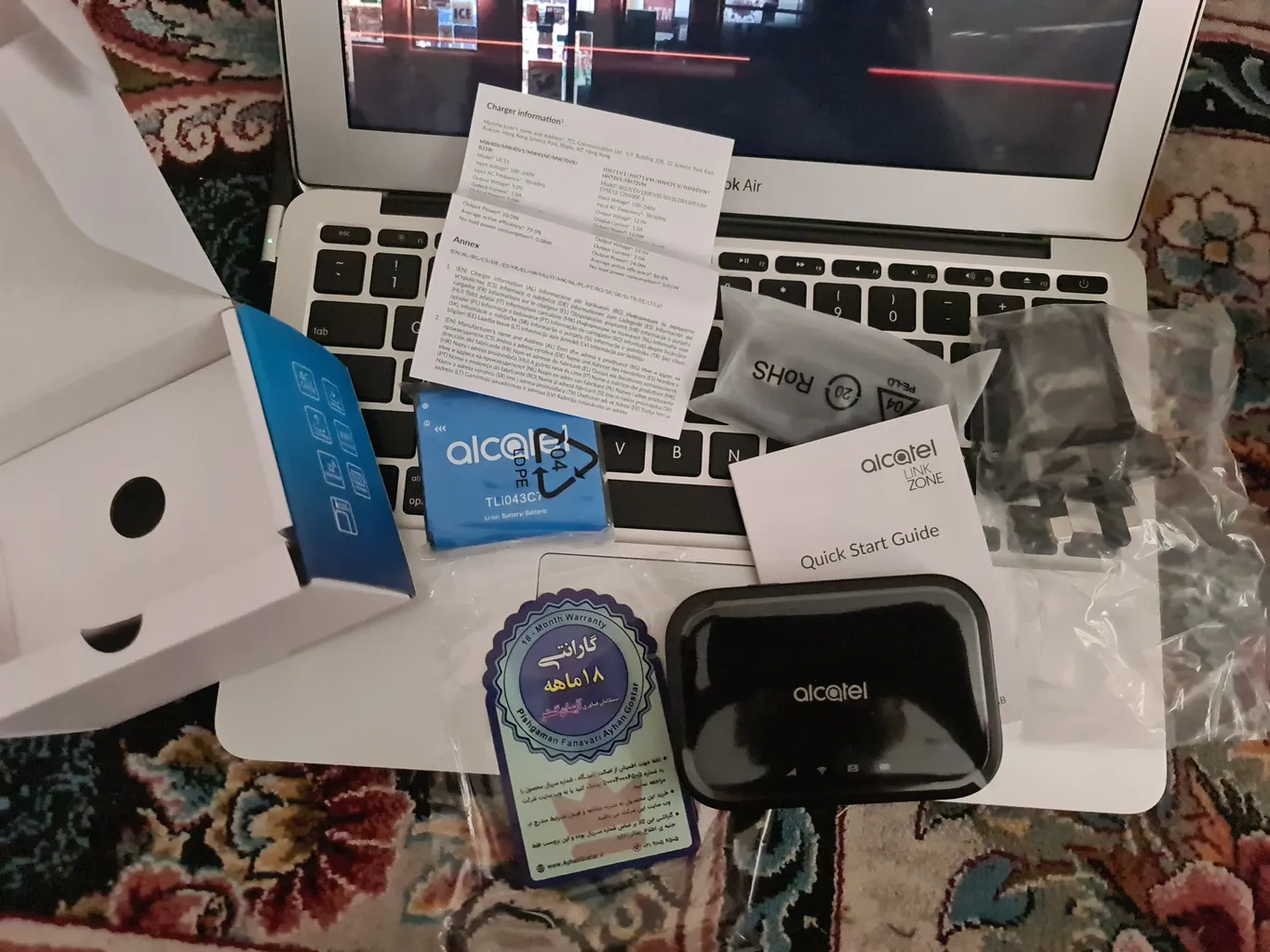 مودم 4.5G قابل حمل آلکاتل مدل LINKZONE MW12VK