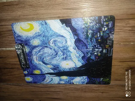 تخته شاسی طرح نقاشی ونگوگ شب پرستاره کد 1554576 سایز A4
