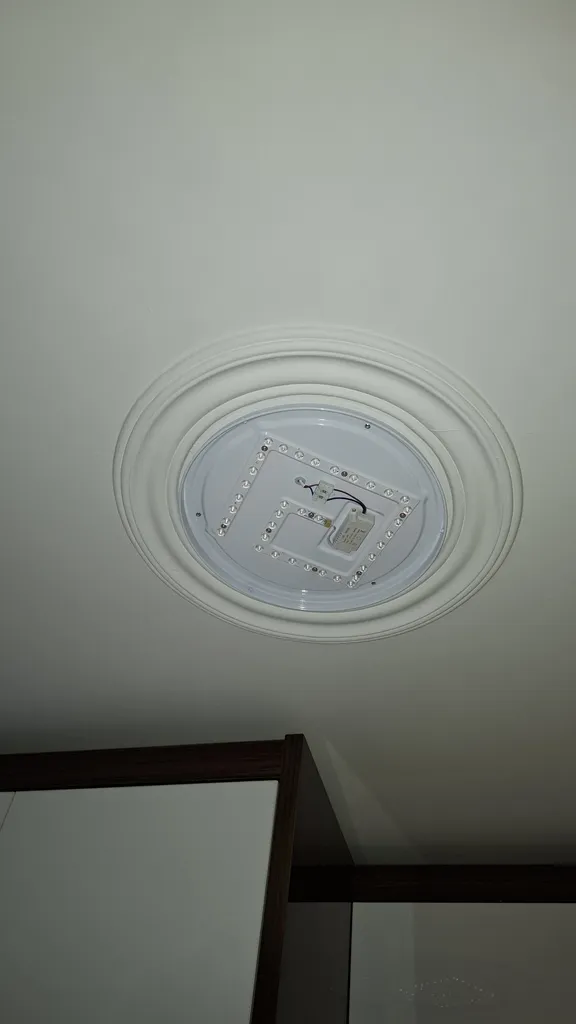 چراغ سقفی 36 وات مودی مدل دوطبقه دور کریستالی