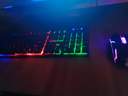 کیبورد و موس مخصوص بازی مدل K96، سوییچ ممبران، Full-Size، نورپردازی RGB