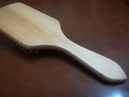 برس مو مدل چوبی بامبو کد 752