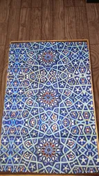 کاغذ کادو ترمه طراحان ایده مدل کاشی فیروزه کد 0527