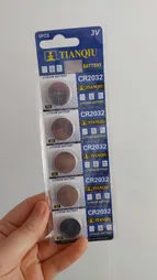 باتری سکه ای تیانکیو مدل CR2032 بسته 5 عددی