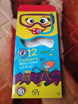 آبرنگ 12 رنگ آریا کد 2-5009