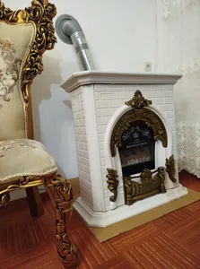 تجریه خرید بخاری گازی بهکاران مدل شومینه طرح پرنس کد f-28000