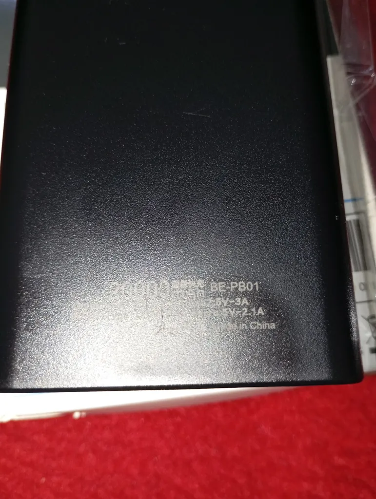 پاوربانک بنیوس مدل BE-PB01 ظرفیت 20000 میلی آمپر ساعت